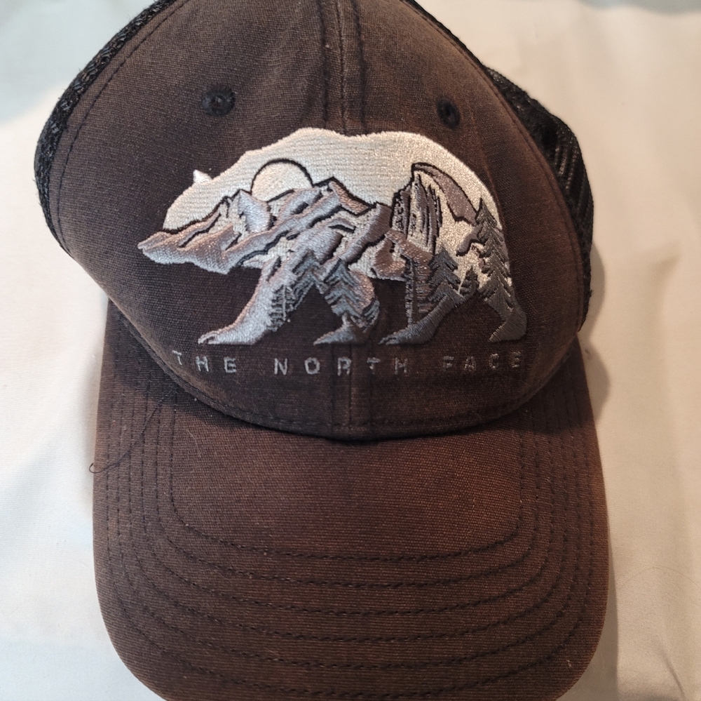 The North Face Dark Brown Bear Trucker Hat